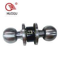 Poignée moderne à double boule, bouton de serrure de porte, quincaillerie, coffre-fort intérieur, 3 chambres en laiton, école, salon, salle à manger, supermarché