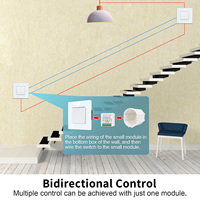 Module RF 433Mhz Bingoelec Mini, interrupteur sans fil intelligent, contrôleur électrique, télécommande murale pour allumer/éteindre les lampes LED
