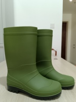 Bottes de pluie en PVC courtes, confortables, de haute qualité, imperméables, bottes de travail