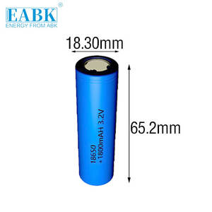 Yüksek Deşarj Oranlı EBAK IFR18650 1800mAh Lifepo4 Hücreler 18650 1800mAh 3.2V Hücreler İHA Silindirik Lityum İyon Piller için - Product Image 1