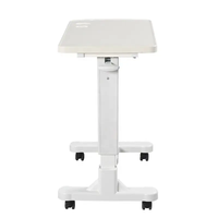 Table à manger mobile médicale multifonctionnelle avec roulettes ABS chevet soins aux personnes âgées pour le déjeuner des patients hospitalisés