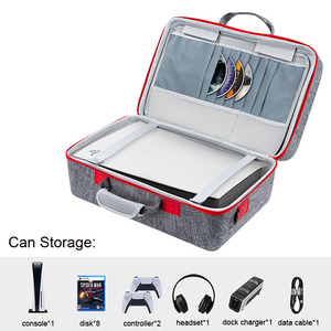 GoodCrane PS5 Gris, Maletín de Transporte Rígido de EVA Multifuncional de Gran Capacidad <span class=keywords><strong>para</strong></span> <span class=keywords><strong>5</strong></span> Consolas - Product Image 5