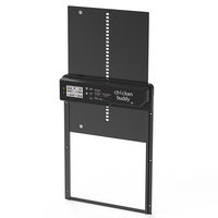 Poulailler automatique à levage automatique pour petits animaux, en aluminium, imperméable, alimenté par énergie solaire, porte intelligente pour animaux de compagnie