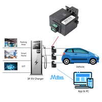 IVY METERING Transformateur de courant à noyau divisé M-Bus haute précision 100A à sortie numérique pour moniteur d'énergie domestique, chargeur de VE, solaire photovoltaïque