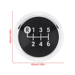 Pomo de palanca de cambios de coche, cubierta de plástico negro de 6 velocidades para Toyota Corolla Yaris RAV4 1.8MT 2007-2013 - Product Image 3