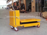 Chariot à ciseaux semi-électrique robuste 350KG 500KG 150cm, plateforme élévatrice électrique portable – Meilleur prix