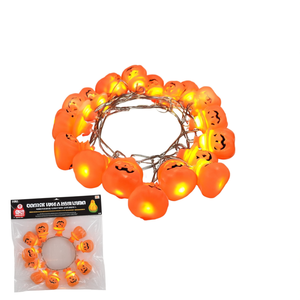 Halloween String Lights 20 LED <b>Pumpkin</b> Shape Warm <b>White</b> Light Indoor Outdoor <b>Decorations</b> - Product Image 1