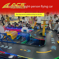 ACS Crazy Racing Équipement de course interactif multijoueur, jeu pour enfants à monnayeur pour parc d'attractions, en métal, version espagnole