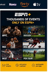 <span class=keywords><strong>Abonnement</strong></span> officiel ESPN Plus 12 mois ESPN Premium Compte ESPN pour les États-Unis - Product Image 5
