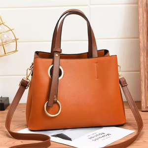 2026 New Design Whole Sale Large Quilted Hot Brown Pu Leather Shoulder Women Trendy Handbags - Product Image 6