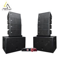 Système Sonore Complet Lsolution H20 Active Dual 10 Pouces 700W, Haut-parleur Line Array 8006, Double Subwoofer Amplifié 18 Pouces pour Église