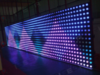 Mur rideau numérique à LED pour le sol arrière