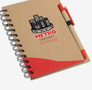 Carnet personnalisé avec logo, feuilles recyclées, avec stylos, ensemble cadeau promotionnel, vente en gros, qualité supérieure - Product Image 3