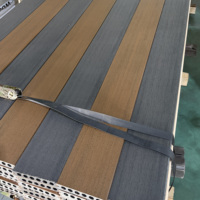 Planches de terrasse en composite WPC gaufrées 3D double face, résistantes aux termites et imperméables, pour jardin