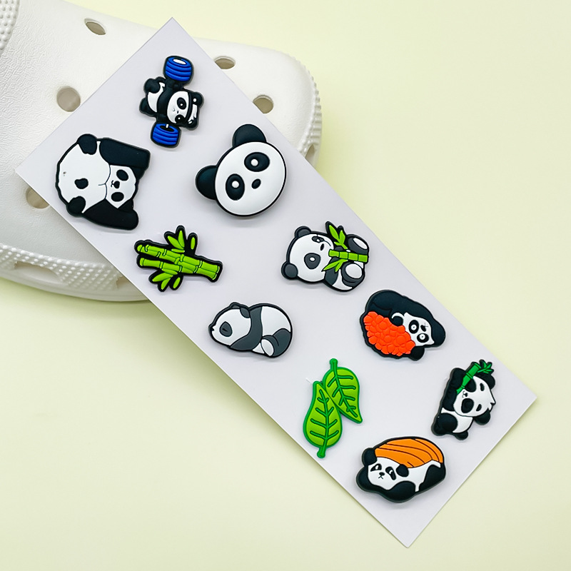 DIY Custom Wholesale Cute Funny Decoration Strawberry Capibara Large Elephant Panda Frog Christmas Soft Rubber PVC Shoe Charm