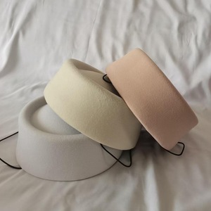Nouveau Chapeau Vintage Uni Sans Bord pour Automne Hiver 2026, Style Français Hepburn en Fausse Laine, Casquette Béret - Product Image 2