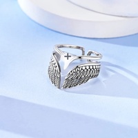 Bague ouverte MULA en argent sterling 925, couleur or, étoile rotative, aile, pour homme et femme, tendance, certifiée GDTC, cadeau de mode pour les jeunes, bijoux