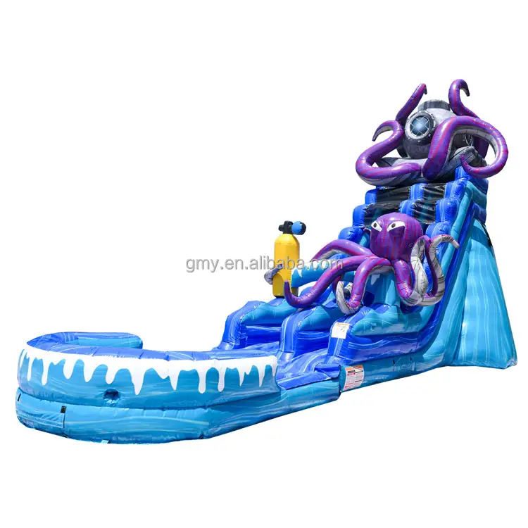 बाहर मज़ा Inflatable खेल के लिए Inflatable अस्थायी पानी स्लाइड Inflatable Waterslide