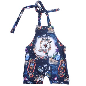 Combinaison d'été tricotée respirante pour bébé, personnalisable avec logo, imprimé perles coquillages, pour fille - Product Image 2