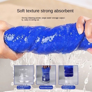 Sợi Nhỏ Hộ Gia Đình Làm Sạch Khăn Dày Thấm Lint-Miễn Phí Vải Cho Rửa Xe Đồng Bằng Phong Cách Cho Chăm Sóc Xe Hơi Bán Buôn - Product Image 3