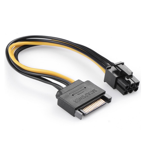 15pin ST Cấp Nguồn Cho 6pin PCIe <span class=keywords><strong>PCI</strong></span>-e 15 <span class=keywords><strong>Pin</strong></span> Sata Đến <span class=keywords><strong>6</strong></span> <span class=keywords><strong>Pin</strong></span> Cáp Bộ Điều Hợp <span class=keywords><strong>PCI</strong></span> <span class=keywords><strong>Express</strong></span> Cho Thẻ Video - Product Image 3