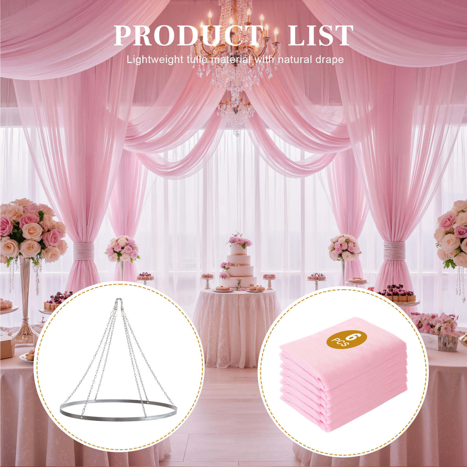 Pink (6 Panels+1 Ring)