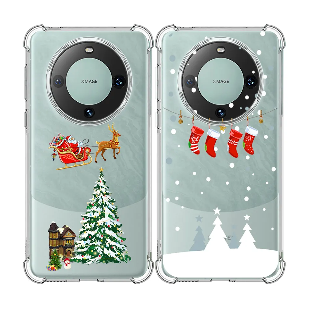 Merry Christmas Airbags Shockproof Phone Case For HUAWEI mate 60 pro