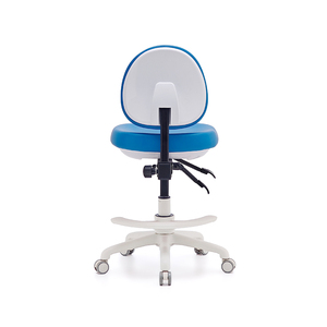 Fauteuil dentaire d'hôpital réglable, polyvalent, avec structure métallique minimaliste, base pivotante, coussin en mousse à mémoire de forme et dossier à lattes pour dentistes - Product Image 2