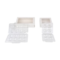 Boîte pliante en papier personnalisée pour chocolat à la truffe avec fenêtre transparente Boîtes cadeaux d'emballage pour bonbons Bonbon
