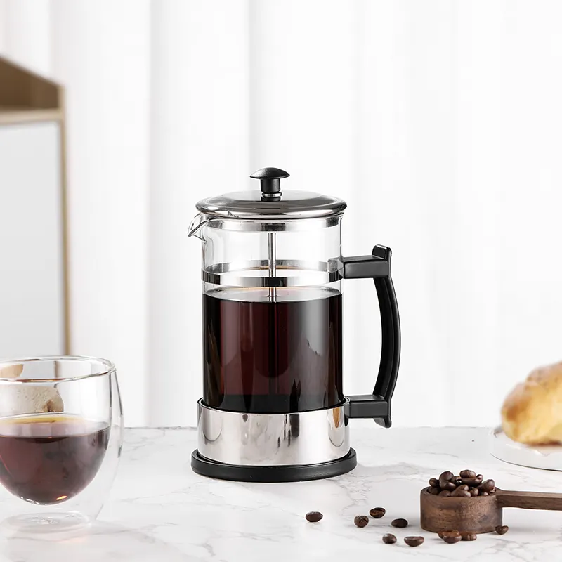 Unique Fashionable Design Travel French Press Mug Stainless Steel Coffee Maker