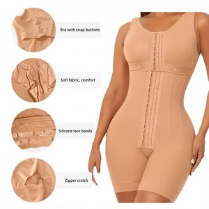 <span class=keywords><strong>Fajas</strong></span> <span class=keywords><strong>Colombianas</strong></span> Overbust, Bodys sculptants, Gaines de compression post-chirurgicales avec baleines en acier flexibles - Product Image 4