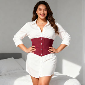 <b>Women</b> Breathable Eco-Friendly Waist Trainer Short Torso Underbust <b>Corset</b> Elastic Belt Tummy Control Slimming - Product Image 5