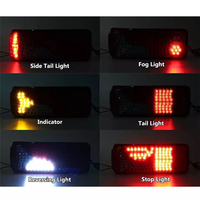 Feu arrière étanche 12V 24V 120 LED pour camion, remorque, poids lourd 81252256545 81252256544 pour MAN, DAF, TGX, SCANIA TRUCK