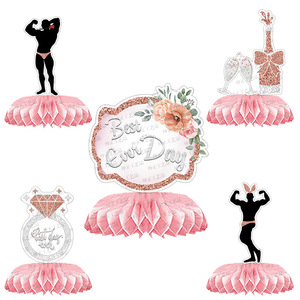Set di 9 Divertenti Centrotavola a Nido d'Ape per Feste Maschili, Accessori per Addio al Nubilato, Decorazioni per Tavolo - Product Image 2