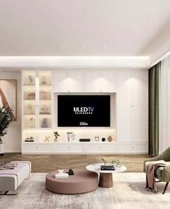 Moderna granja de madera TV soporte unidad de pared para el hogar o el hotel sala de estar o dormitorio muebles para apartamento - Product Image 6