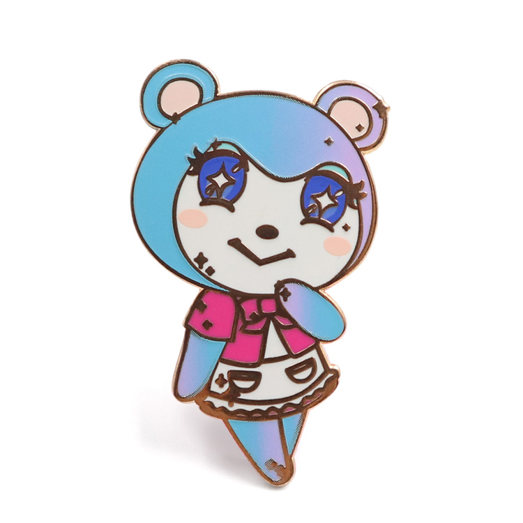 Custom Anime Pin Soft Enamel Cartoon Girl Pin Custom high quality lapel pin