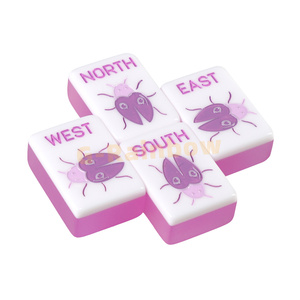 Hoa Mỹ mahjong gạch Hội Đồng Quản trị trò chơi 2 lớp Tùy chỉnh không có màu sắc chảy máu Acrylic mAh Jong gạch - Product Image 2