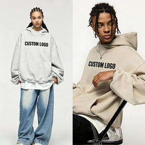 Sudadera Personalizada ODM de Otoño, Gruesa, con Bolsillo Bordado, Transpirable, Resistente al Viento, de Secado Rápido, Estilo Urbano, de Algodón y Forro Polar, Talla Grande - Product Image 2