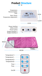 <span class=keywords><strong>Matelas</strong></span> <span class=keywords><strong>de</strong></span> <span class=keywords><strong>bain</strong></span> <span class=keywords><strong>de</strong></span> vapeur pliable - Idéal pour une utilisation à domicile, aide à la sudation et soulage la fatigue, adapté à une utilisation individuelle - Product Image 4