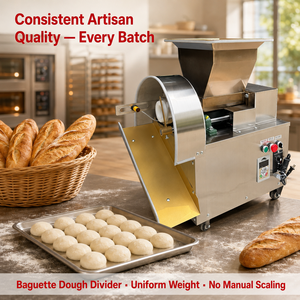 Machine à diviser la pâte à <span class=keywords><strong>pain</strong></span> artisanale 220V, coupe-pâte à baguette, arrondisseur, équipement de portionnement pour <span class=keywords><strong>boulangerie</strong></span> européenne, pour <span class=keywords><strong>pain</strong></span> artisanal - Product Image 2