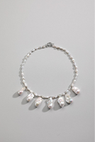 Collier avec pendentif en perle d'eau douce plaqué or pour les fêtes et les cadeaux
