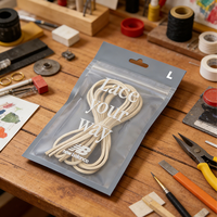 Pochettes Ziplock Personnalisées Givrées avec Trou de Suspension, Qualité Supérieure, Refermables pour Lacets, Pièces de Chaussures et Vêtements