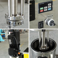 Émulsifiant-homogénéisateur électrique compact 2,2 kW pour laboratoire, avec moteurs à onduleur, pour cosmétiques, mélangeur à cisaillement élevé, en promotion