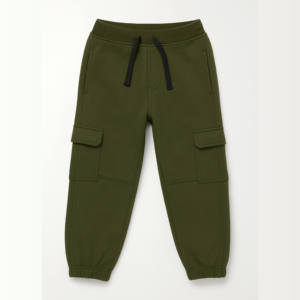 Venta superior Ropa para niños Moda Casual Punto Terry Fleece Pantalones cargo con múltiples bolsillos Algodón/Poliéster OEM ODM Nuevo estilo - Product Image 1