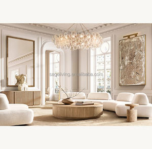 Ensemble de canapés modernes meubles ensembles de meubles de salon de luxe table basse ronde de luxe moderne - Product Image 4