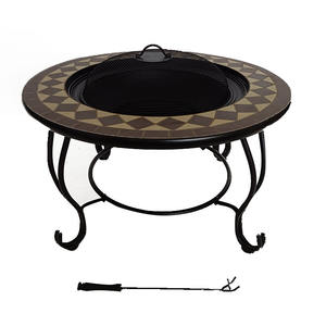 <span class=keywords><strong>Barbecue</strong></span> <span class=keywords><strong>de</strong></span> <span class=keywords><strong>jardin</strong></span> avec foyer extérieur <span class=keywords><strong>de</strong></span> 31,5 pouces, table ronde, mobilier <span class=keywords><strong>de</strong></span> <span class=keywords><strong>jardin</strong></span>, foyer - Product Image 4