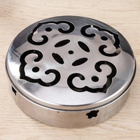 Plaque ronde en acier inoxydable Plaque porte-bobine anti-moustique en spirale Plaque d'encens anti-moustique pour la maison et l'extérieur