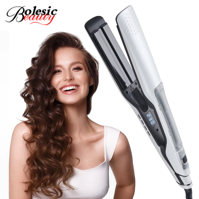 480°F Fast Heating Titanium Steam Hair Straightener Flat Irons Professional Salon Keratin Use Plancha De Pelo Manufacturer