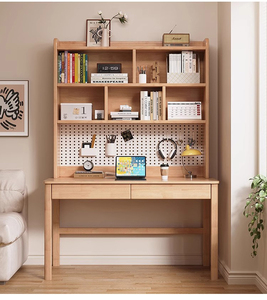 Precio al por mayor dormitorio nórdico de madera de diseño Simple niños mesa de estudio y silla para estudiantes con cajón de almacenamiento - Product Image 4