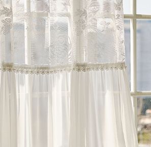 <span class=keywords><strong>Tende</strong></span> <span class=keywords><strong>in</strong></span> <span class=keywords><strong>Pizzo</strong></span> Bianco DaiRui - 160 cm, Motivo Foglie <span class=keywords><strong>e</strong></span> Rami <span class=keywords><strong>in</strong></span> Stile Country, <span class=keywords><strong>Pizzo</strong></span> Floreale per Privacy <span class=keywords><strong>in</strong></span> Camera da Letto, Drappeggi Vintage <span class=keywords><strong>in</strong></span> <span class=keywords><strong>Tulle</strong></span> - Product Image 2